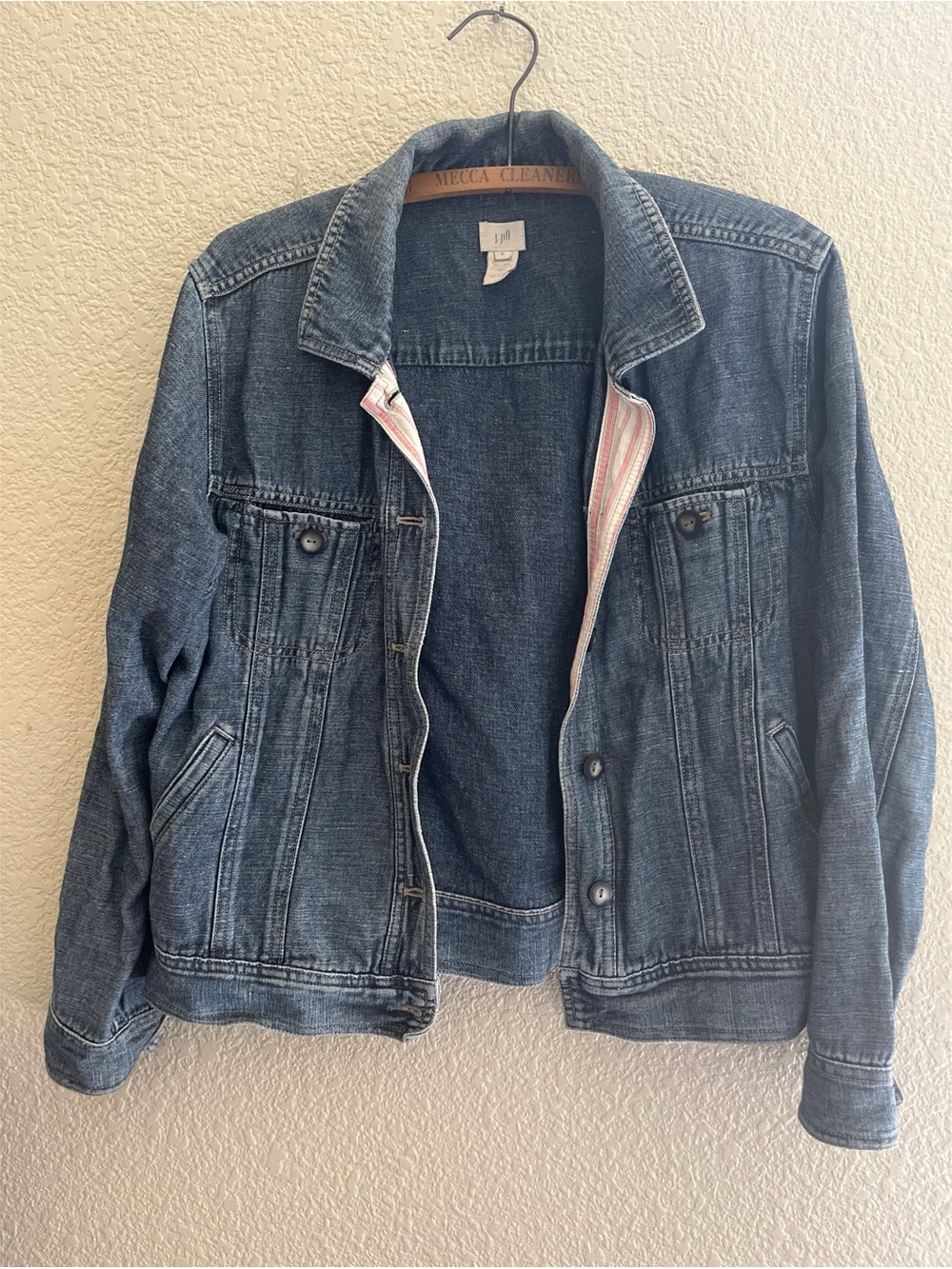 J Jill Denim Linen Blend Jacket Women’s Size Small